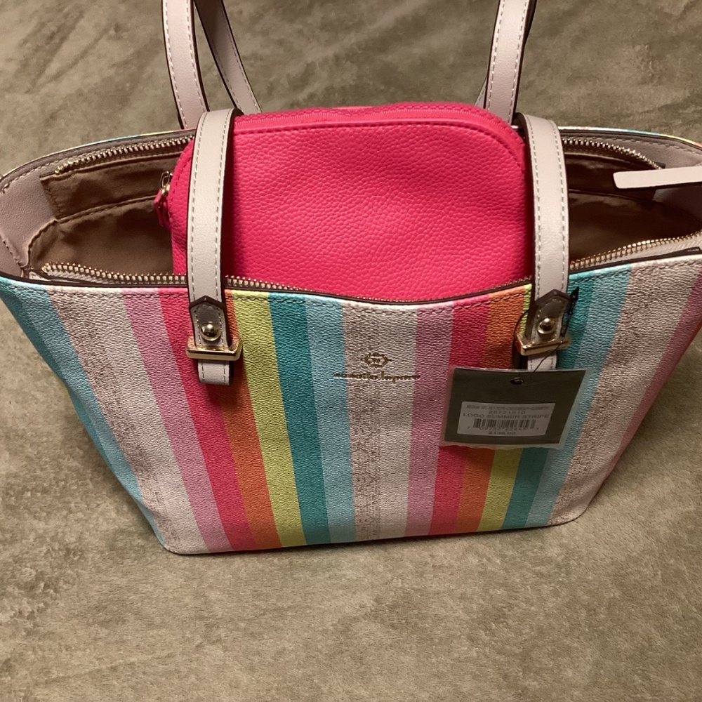 Nanette Lepore Multicolor Striped Shoulder Bag - Picture 12 of 16
